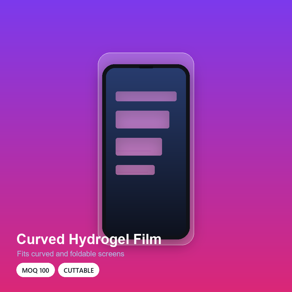 curved hydrogel film